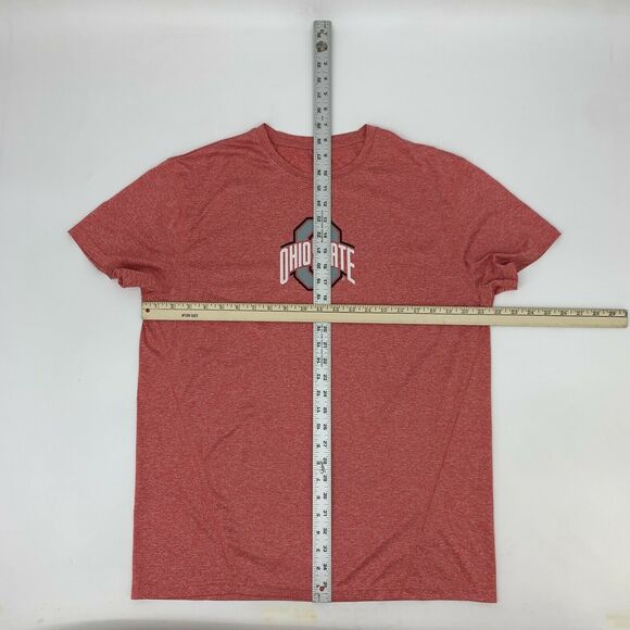 Ohio State Buckeyes T Shirt Mens Size L Red Short Sleeve Moisture Wicking Fabric - Picture 4 of 10